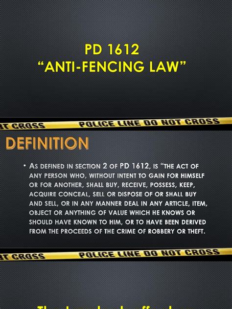 anti fencing law|Iba pa.